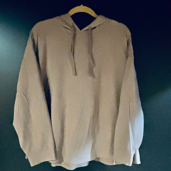 Eileen Fisher creamy khaki organic cotton pullover - Picture 4 of 5